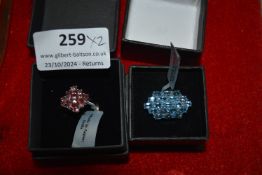 Two 925 Silver Indian Rings