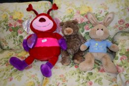 Soft Toy Bear, Rabbit, and a Bee