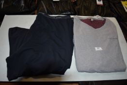 *Ted Baker 2pc Sleepwear Set in Grey & Navy Size: XXL