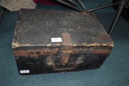 Metal Bound Pine Box