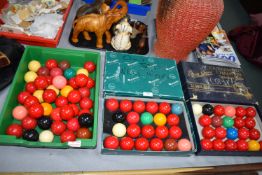 Assorted Snooker Balls