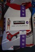 Kirkland Kids 4pc Pyjama Set Size: 10 years