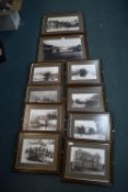 Ten Reproduction Framed Photos of Old Beverley