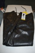 *Hilary Radley Lady’s Black Faux Leather Trousers Size: S