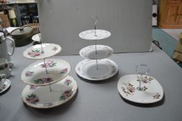Three Vintage Cake Stands
