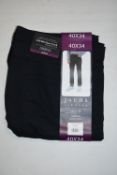 *Jachs Men’s Black Five Pocket Trousers Size: 40x34