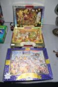 Three New & Sealed Waddington's Christmas Jigsaw P