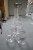 Assorted Glasses, and a Claret Jug