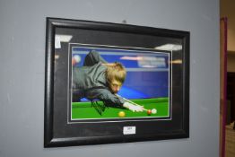 Framed Signed Photo of Snooker Player Judd Trump