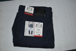*Jachs Men’s Navy Five Pocket Trousers Size: 34x32
