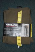 *Kirkland Men’s Khaki Stretch Tech Trousers Size: 32x32