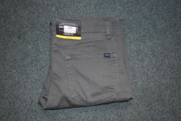 *Jachs Men’s Charcoal Five Pocket Trousers Size: 32x34