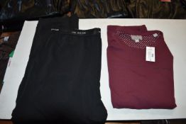 *Ted Baker 2pc Sleepwear Set in Burgundy & Black Size: M