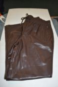 *Hilary Radley Lady’s Brown Faux Leather Trousers Size: S