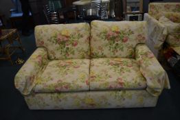 Floral Pattern Two Seat Sofa