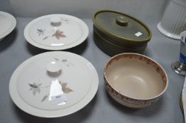 Two Royal Doulton Tumbling Leaves Tureens, and Two