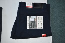 *Jachs Men’s Navy Five Pocket Trousers Size: 34x32