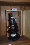 Clear View Kid's Microscope with Wooden Case