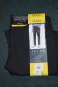 *Jachs Men’s Sand Navy Pocket Trousers Size: 32x32