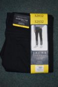 *Jachs Men’s Black Five Pocket Trousers Size: 32x32