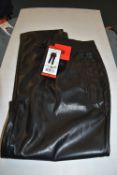 *Hilary Radley Lady’s Black Faux Leather Trousers Size: M