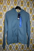 *Jack Wills Lady’s Blue Fleece Zip Front Hoodie Size: 14