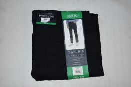 *Jachs Men’s Black Five Pocket Trousers Size: 38