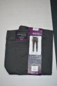 *Jachs Men’s Charcoal Five Pocket Trousers Size: 40x34