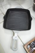 Grey Enamel Cast Iron Griddle Pan