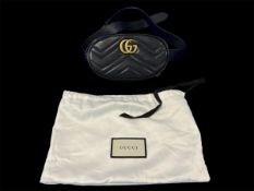Gucci Black Leather Belt Bag