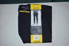 *Jachs Men’s Navy Five Pocket Trousers Size: 32x34