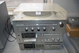 Assorted Sanyo and Sony Audio Equipment