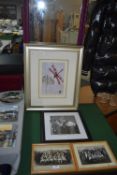 Framed Pictures and Prints Including Armstrong's o