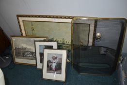 Framed, Pictures, Prints, Fireguard, and a Mirror