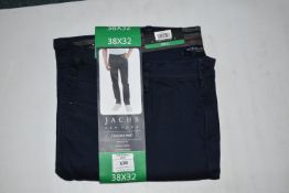 *Jachs Men’s Navy Five Pocket Trousers Size: 38x32