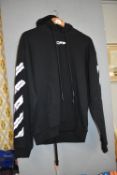 Thredz Main Label Black Virgil Abloh Fleece Hoodie Size: S (new with tags)