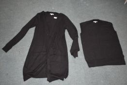 *Jachs Girlfriend 2pc Black Knitwear Set Size: M