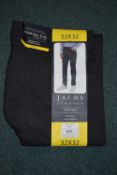 *Jachs Men’s Sand Navy Pocket Trousers Size: 32x32
