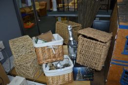 Decorative Baskets, String Lights, etc.