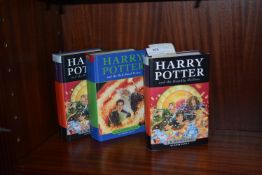 Three Harry Potter First Editions