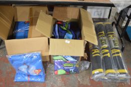 Quantity of Men’s Size: L Superman Jumpsuits, TMNT Fleece Blankets, and Batman Indoor Mats