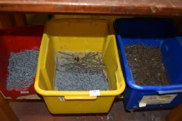 Contents of Shelf to Include Assorted Nails