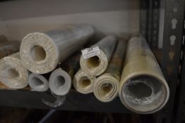 *Quantity of Assorted Wallpaper, and a Roll of Stair Protector (salvage)