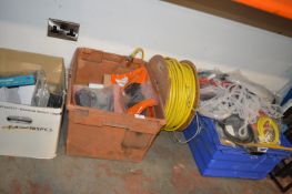 *Contents of Undershelf Including Assorted Wiring (salvage)