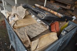 Contents of Large Grey Box to Include Assorted Tools, Fittings, Shelving, etc.