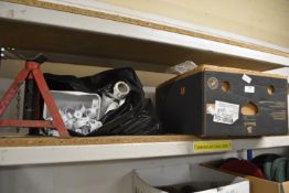 Contents of Shelf to Include Assorted Pipe Fittings, Elbows, etc.