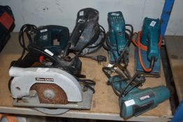 Six Assorted Power Tools