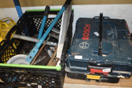 Mixed Lot Including Pipe Bender Assorted Screws, Toolboxes, etc.