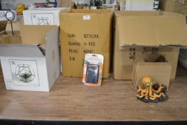 Mixed Lot Including Decorative Terrariums, Car Guards, etc.