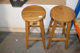 *Two Wooden Stools (salvage)